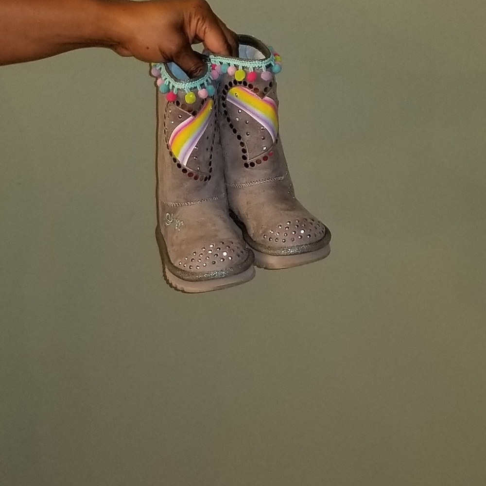 Sketchers Twinkle Toes: Pom Pom Party Boots